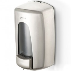 Dispenser από ABS επίτοιχος τύπος 1000ml, Inox Finish, χρώμα: Χρωμέ επιφάνεια: Βουρτσισμένη Dispenser