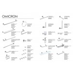 Άγκιστρο από ορείχαλκο μονό small robe Φ2,8x3,2cm, χρώμα: Χρωμέ επιφάνεια: Γυαλιστερή Άγκιστρα