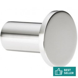 Άγκιστρο από ορείχαλκο μονό small robe Φ2,8x3,2cm, χρώμα: Χρωμέ επιφάνεια: Γυαλιστερή