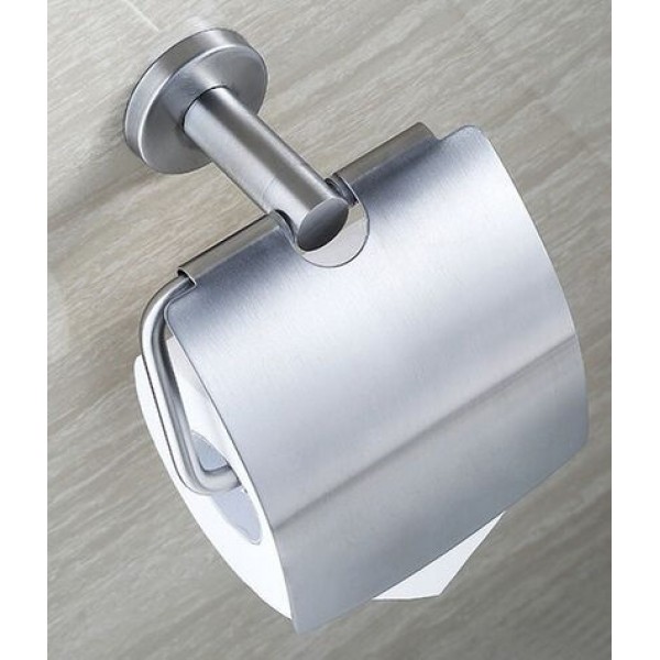 Χαρτοθήκη σκεπαστή από inox, χρώμα: Χρωμέ επιφάνεια: Βουρτσισμένη Χαρτοθήκες Χαρτοθήκη σκεπαστή από inox, χρώμα: Χρωμέ επιφάνεια: Βουρτσισμένη Χαρτοθήκες