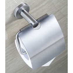 Paper holder with cover material: Inox, color: Chrome surface: Brushed