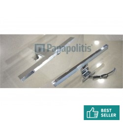 Φωτιστικό από κρύσταλλο Ουδέτερο 4.000° - 4.500° Κ 8W LED, 30cm, χρώμα: Χρωμέ επιφάνεια: Γυαλιστερή Φωτιστικά μπάνιου