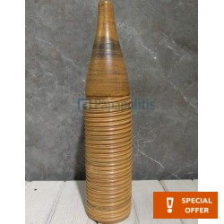 Vase Baboo, 8x34 material: Ceramic, color: Brown Vases