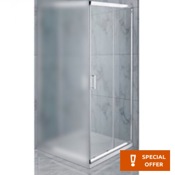 Shower enclosure Linear 70x185 6mm sliding Α1/2 surface: Glossy, color: Chrome