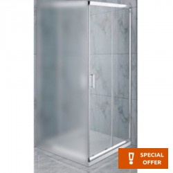 Καμπίνα ντουζιέρας ευθύγραμμη 70x185 6mm συρόμενη Α1/2 επιφάνεια: Γυαλιστερή, χρώμα: Χρωμέ Ευθύγραμμες