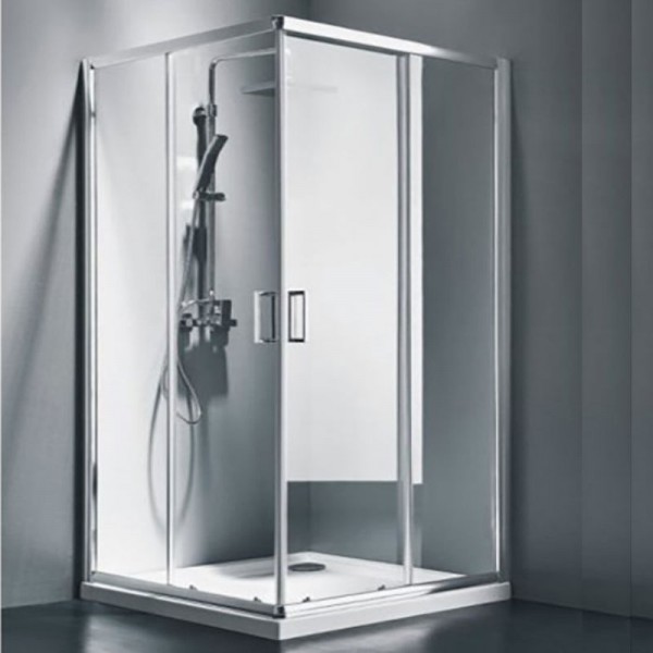 Καμπίνα ντουζιέρας τετράγωνη 89x89x180 5mm συρόμενη πλήρης CS70 επιφάνεια: Γυαλιστερή, χρώμα: Χρωμέ Τετράγωνες Καμπίνα ντουζιέρας τετράγωνη 89x89x180 5mm συρόμενη πλήρης CS70 επιφάνεια: Γυαλιστερή, χρώμα: Χρωμέ Τετράγωνες