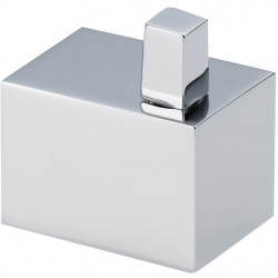 Hook Flat wall mounted material: Brass single, color: Chrome surface: Glossy Hooks
