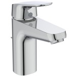 Wash basin tap Deck-mounted material: Brass mixer With pop-up waste set Μ size Grande, color: Chrome surface: Glossy Deck-mounted Wash basin tap Deck-mounted material: Brass mixer With pop-up waste set Μ size Grande, color: Chrome surface: Glossy Deck-mounted