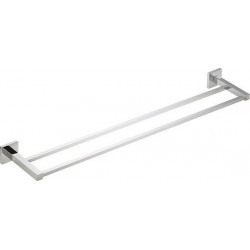 Πετσετοθήκη 60cm σταθερή από ορείχαλκο διπλή, χρώμα: Χρωμέ επιφάνεια: Γυαλιστερή Πετσετοθήκες