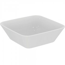 Νιπτήρας ελευθέρας τοποθέτησης 40x40x13,5 από πορσελάνη χωρίς οπή  χωρίς υπερχείλιση, χρώμα: Λευκό επιφάνεια: Γυαλιστερή Ελευθέρας τοποθέτησης