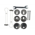 Hinges (connection set toilet-seat) 12,7x18,1cm Hinges (connection set toilet-seat) 12,7x18,1cm