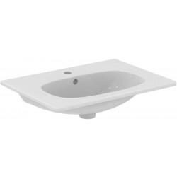 Washbasin Built-in 62,5x45 material: Porcelain With one hole With overflow, color: White surface: Glossy