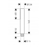 Shower head 1 jet Baton EcoSmart, color: Chrome surface: Glossy Hand showers Shower head 1 jet Baton EcoSmart, color: Chrome surface: Glossy Hand showers