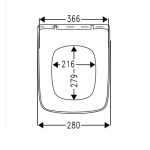 Toilet-seat soft closing, style: Wrapover, color: White Toilet seats & covers Toilet-seat soft closing, style: Wrapover, color: White Toilet seats & covers