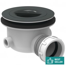 Waste Valve for shower tray 90mm, without cover Without overflow material: ABS surface: Matt, color: No color