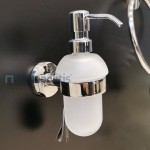 Dispenser από inox επίτοιχος τύπος 220ml, AISI 316, χρώμα: Χρωμέ επιφάνεια: Βουρτσισμένη Dispenser