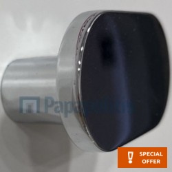 Hook Flat wall mounted material: Brass single, color: Chrome surface: Glossy Hooks