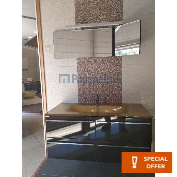 Furniture base with washbasin 110x50x50 material: Lacquer 1 basin wall mounted, color: Black Cabinets with wash basin Furniture base with washbasin 110x50x50 material: Lacquer 1 basin wall mounted, color: Black Cabinets with wash basin