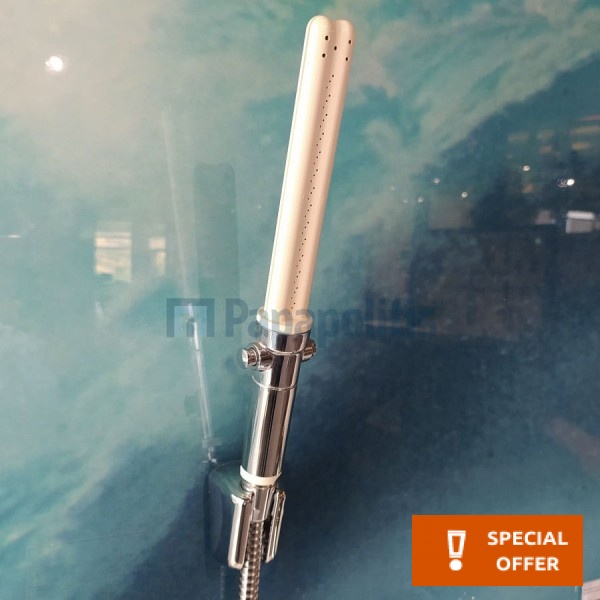 Shower head W/ hose and holder 3 jets, color: Chrome surface: Glossy Hand showers