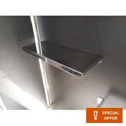 Ράφι μπάνιου 15x40 από inox, χρώμα: Χρωμέ επιφάνεια: Γυαλιστερή