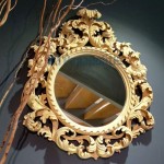 Mirror, shape: Round 71x80x10 material: Wood, color: Beech wood Mirrors Mirror, shape: Round 71x80x10 material: Wood, color: Beech wood Mirrors