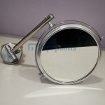 Καθρέπτης μακιγιάζ από inox Φ19cm επίτοιχος, χρώμα: Χρωμέ επιφάνεια: Γυαλιστερή Καθρέπτες μακιγιάζ