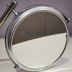 Καθρέπτης μακιγιάζ από inox Φ19cm επίτοιχος, χρώμα: Χρωμέ επιφάνεια: Γυαλιστερή Καθρέπτες μακιγιάζ