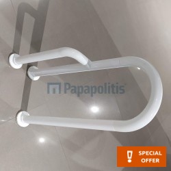 Λαβή μπάνιου ΑΜΕΑ ασφαλείας, 31x70, χρώμα: Λευκό από ορείχαλκο