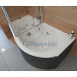 Whirpool bathtub Offset 160x70 material: Acrylic left, color: White Offset Whirpool bathtub Offset 160x70 material: Acrylic left, color: White Offset