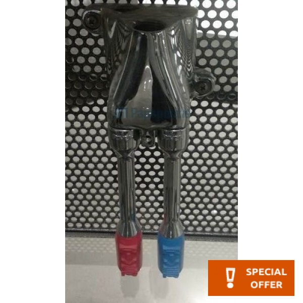 Ποδομπουτόν ζεστό-κρύο, επιδαπέδιο από ορείχαλκο Ποδομπουτόν