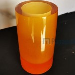 Cupholder countertop material: Crystal, color: Orange surface: Glossy Cupholder countertop material: Crystal, color: Orange surface: Glossy