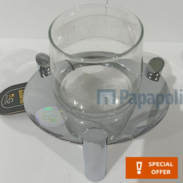 Cupholder countertop material: Brass, color: Chrome surface: Glossy Tumbler holders
