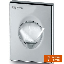 Sanitary bin for plastic bags material: ABS, color: Chrome surface: Glossy Kleenex dispensers