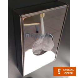 Sanitary bin for plastic bags material: Brass Universal, color: Chrome surface: Glossy Kleenex dispensers