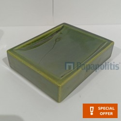 Soap countertop material: Porcelain petrol, color: Green surface: Glossy Soap holders