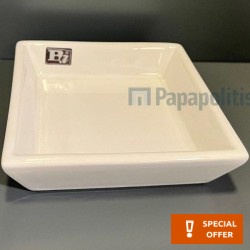 Σαπουνοθήκη από πορσελάνη επικαθήμενος τύπος, χρώμα: Λευκό επιφάνεια: Γυαλιστερή Σαπουνοθήκες