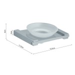 Soap material: Brass Wall-mounted, color: Chrome surface: Glossy