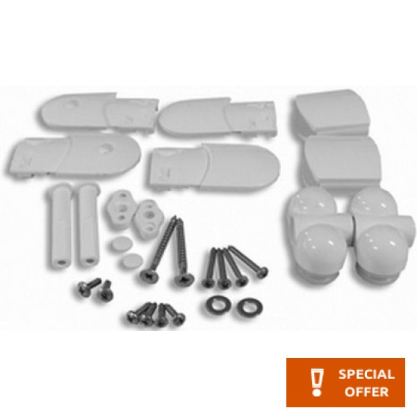 Hinges (Cabin connection set) material: Plastic, color: No color Shower joints