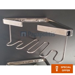 Σπογγοθήκη από inox γωνιακή μονή, χρώμα: Χρωμέ επιφάνεια: Ματ