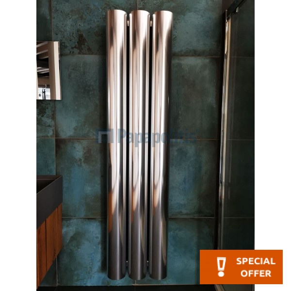 Heated towel rack 180x18,5x43 material: Aluminum, color: Chrome surface: Glossy Heated towel rails