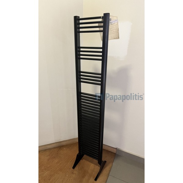 Heated towel rack 25x125 material: Copper, color: Black surface: Matt Heated towel rails Heated towel rack 25x125 material: Copper, color: Black surface: Matt Heated towel rails