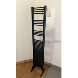 Πετσετοθήκη θερμαινόμενη 25x125 από χαλκό επίτοιχη, χρώμα: Μαύρο επιφάνεια: Ματ