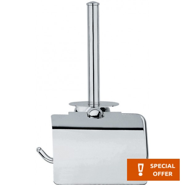 Paper holder double material: Brass, color: Chrome surface: Glossy Toilet paper holders