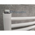 Heated towel rack 50x150 material: Copper, color: White surface: Glossy Heated towel rails Heated towel rack 50x150 material: Copper, color: White surface: Glossy Heated towel rails