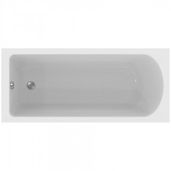 Bathtub Rectangular 170x75 material: Acrylic, color: White no grab bars surface: Glossy Rectangular