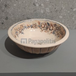 Washbasin Free standing 40x40 material: Ceramic Without hole Without overflow, color: Beige surface: Glossy Free standing