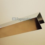 Προφίλ προέκταση καμπίνας, χρωμέ, 3,3cm από αλουμίνιο Προφίλ προέκταση καμπίνας, χρωμέ, 3,3cm από αλουμίνιο