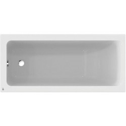 Bathtub Rectangular 170x75 material: Acrylic, color: White no grab bars surface: Glossy