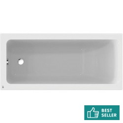 Bathtub Rectangular 170x75 material: Acrylic, color: White no grab bars surface: Glossy