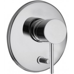 Shower tap Wall-mounted external part 2 way material: Brass mixer With plate without hand shower, hose and holder combined with F3000, color: Chrome surface: Glossy